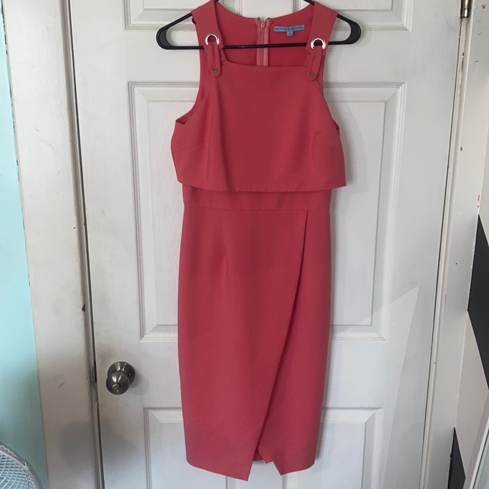 Antonio Melani Candy Pink Midi Dress
